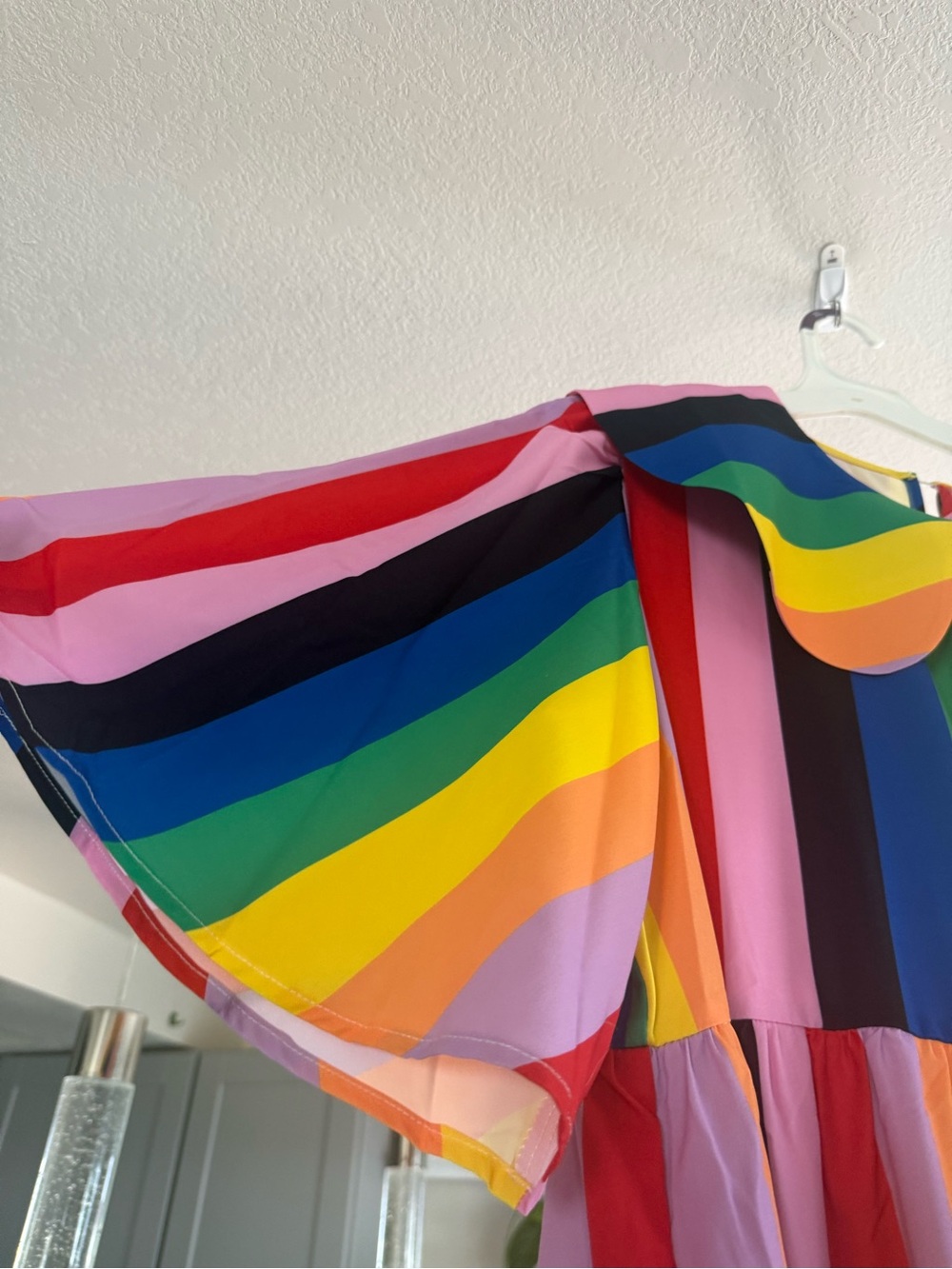 Dressed in Lala: Neverland Dress in Rainbow Candy Stripe - NEW! - Picture 4 of 8